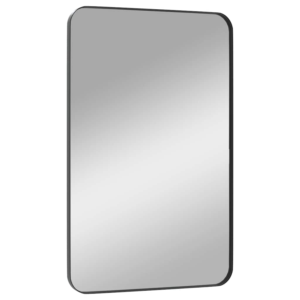 Väggspegel Svart 50x80 cm rektangulär