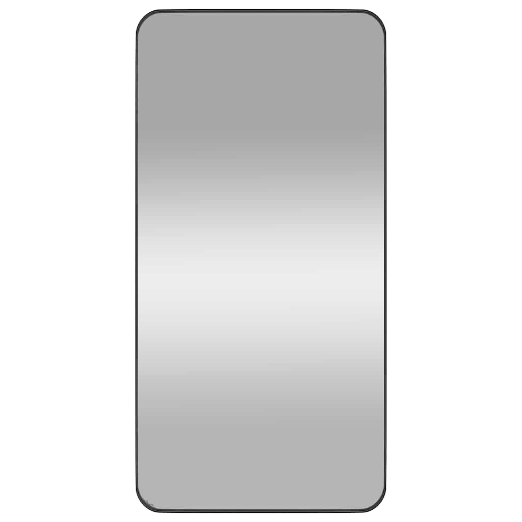 Väggspegel Svart 50x100 cm rektangulär
