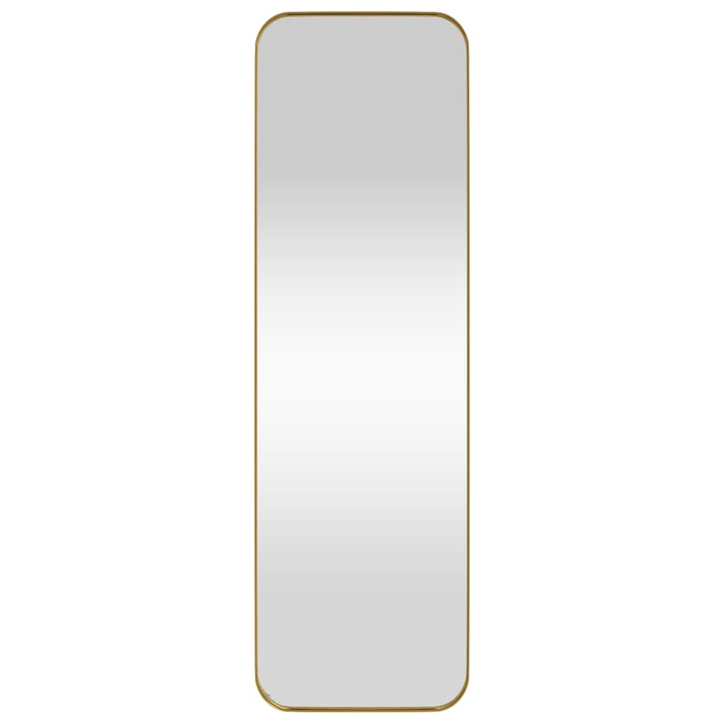 Väggspegel guld 30x100 cm rektangulär