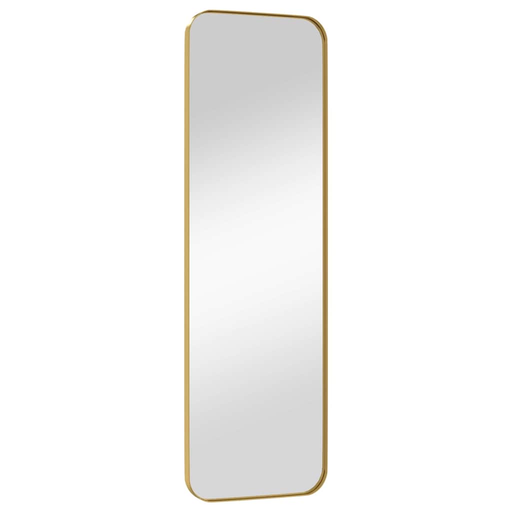 Väggspegel guld 30x100 cm rektangulär