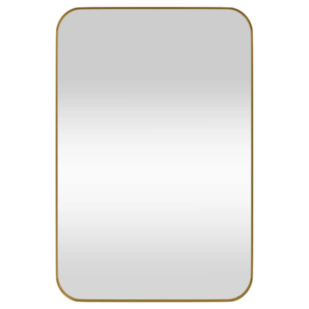 Väggspegel guld 40x60 cm rektangulär