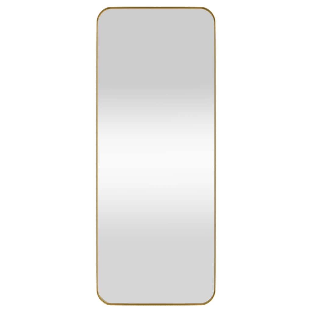 Väggspegel guld 40x100 cm rektangulär
