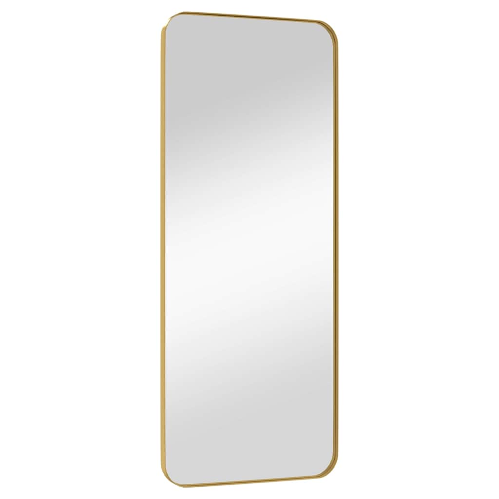 Väggspegel guld 40x100 cm rektangulär