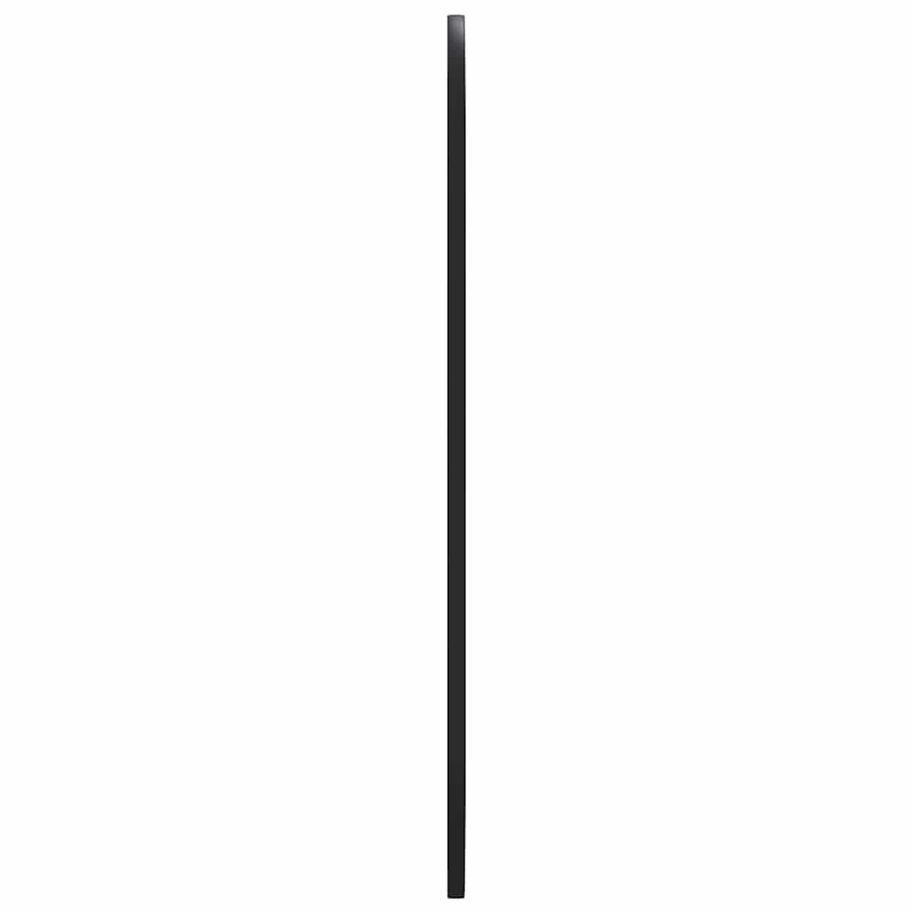 Väggspegel Svart 45x100 cm ovan