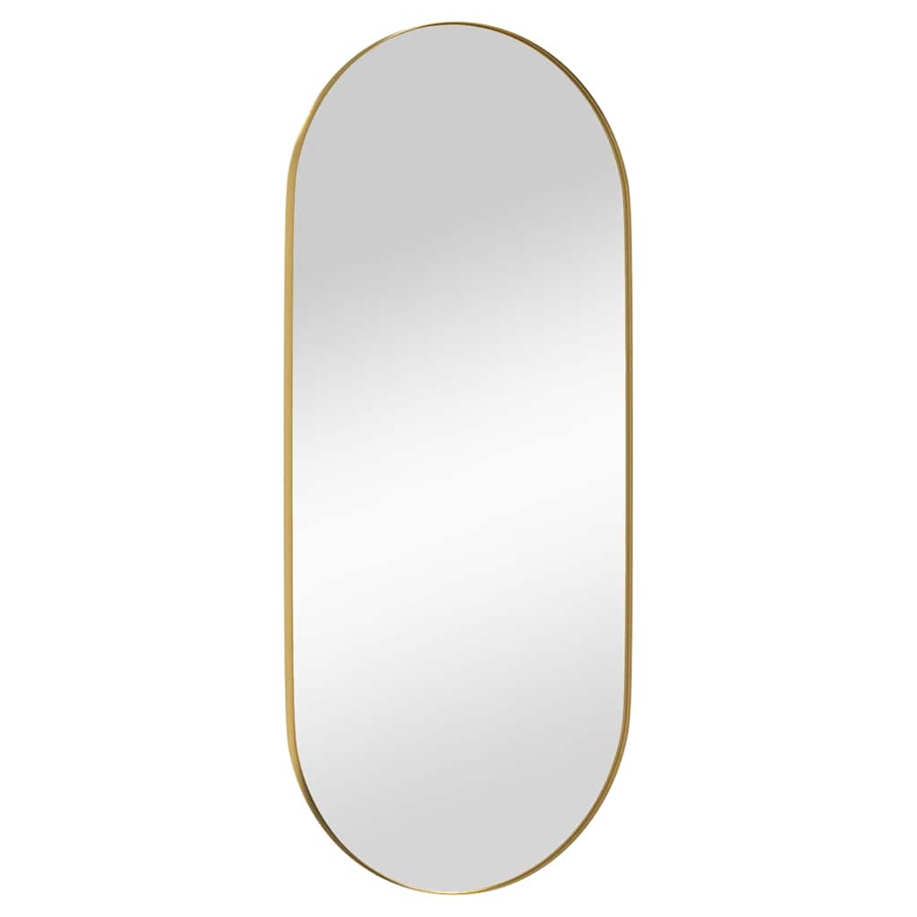 Väggspegel guld 40x90 cm ovan