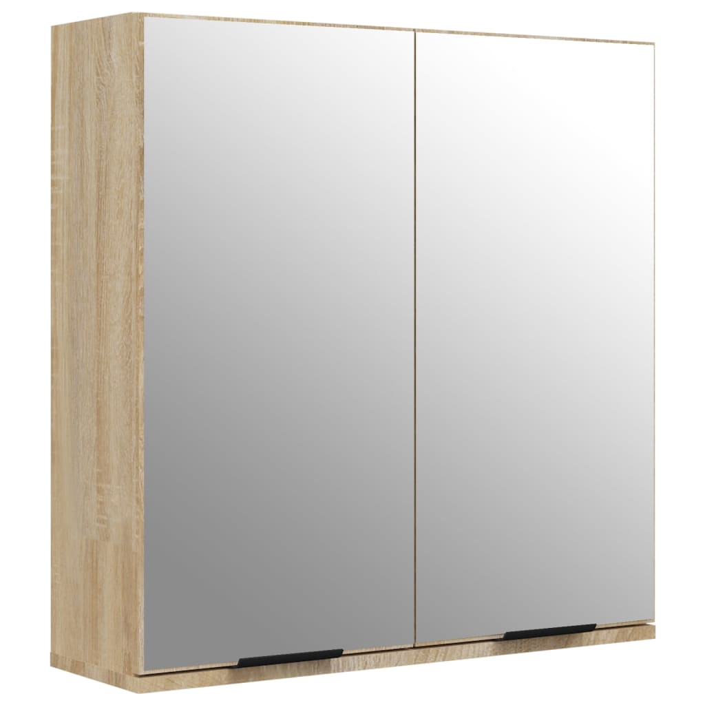 Badrumsspegel Spegelskåp Sonoma Ek 64x20x67 cm