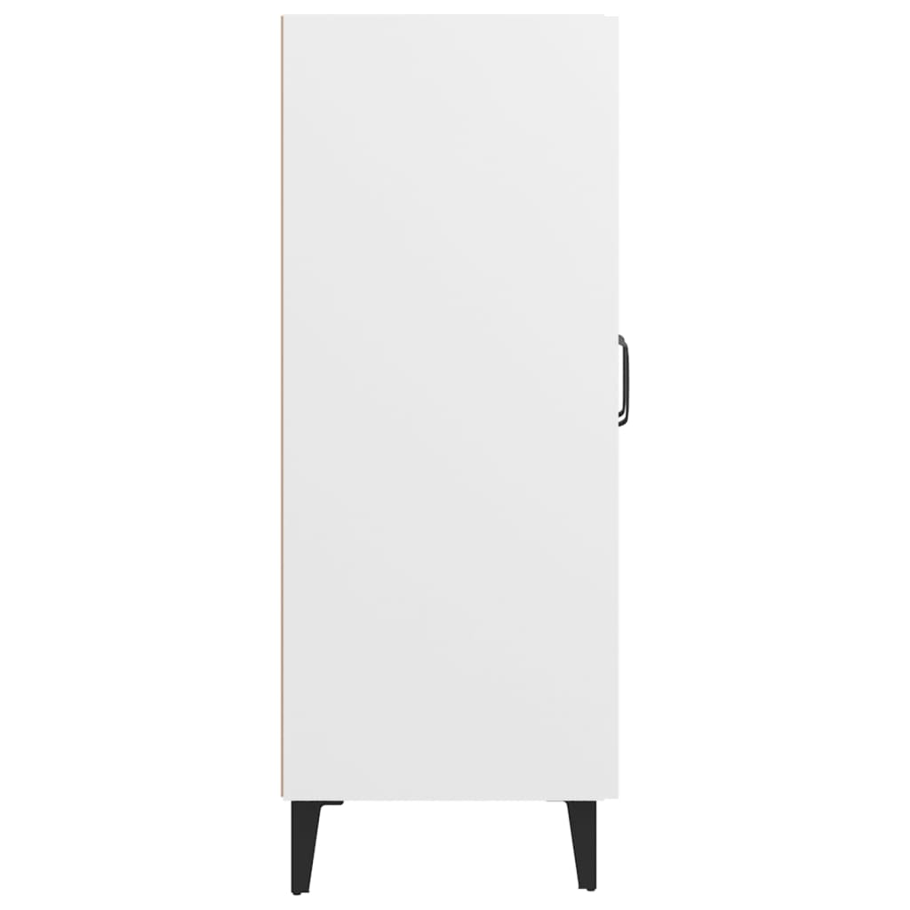 Skåp vit 69,5x34x90 cm konstruerat trä