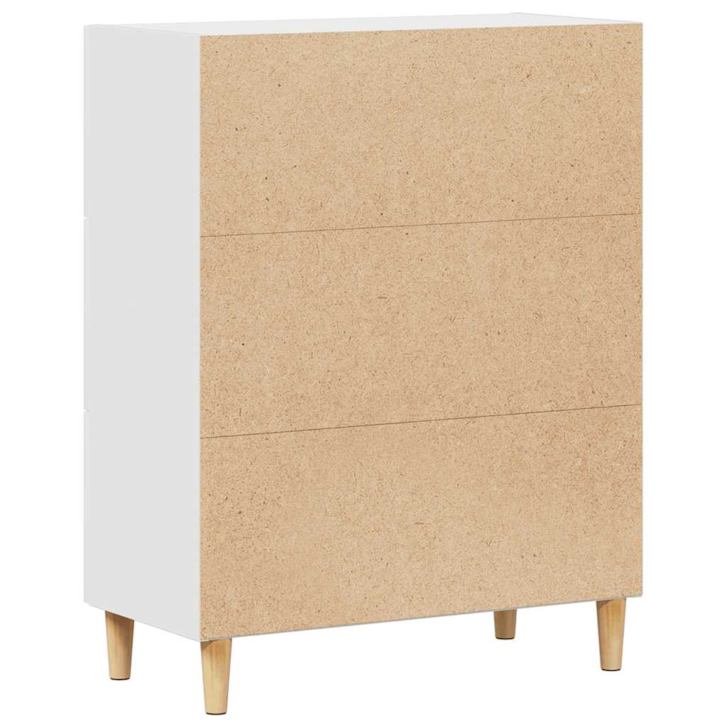 Skåp vit 69,5x34x90 cm konstruerat trä