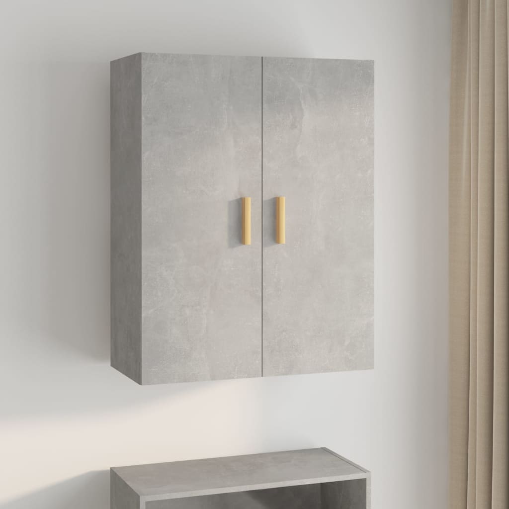 Väggskåp Betonggrå 69,5x34x90 cm