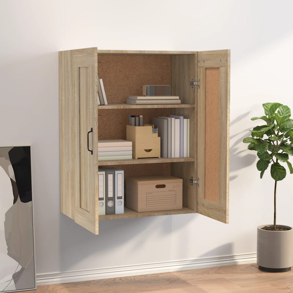 Väggskåp Sonoma Ek 69,5x32,5x90 cm