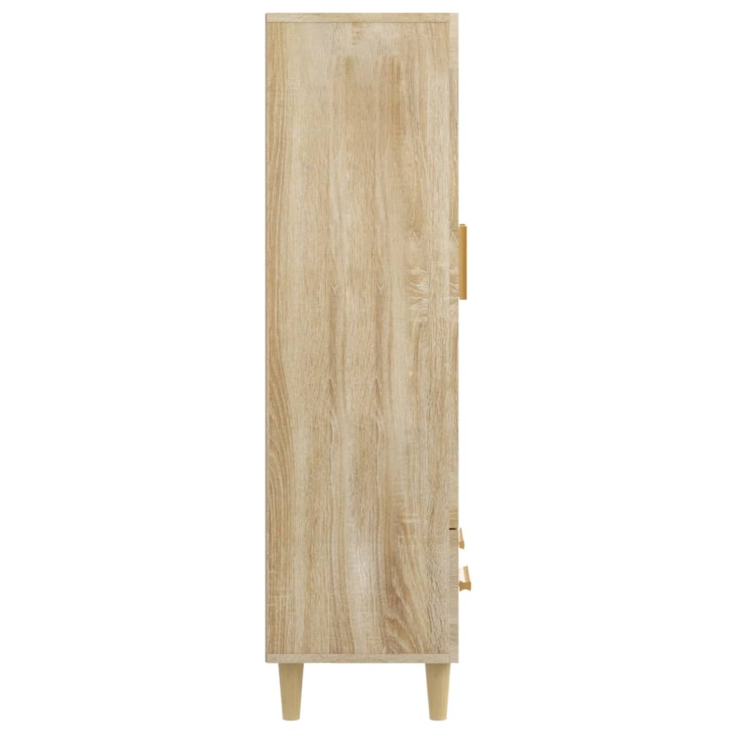 Skåp Sonoma-ek 70x31x115 cm konstruerat trä