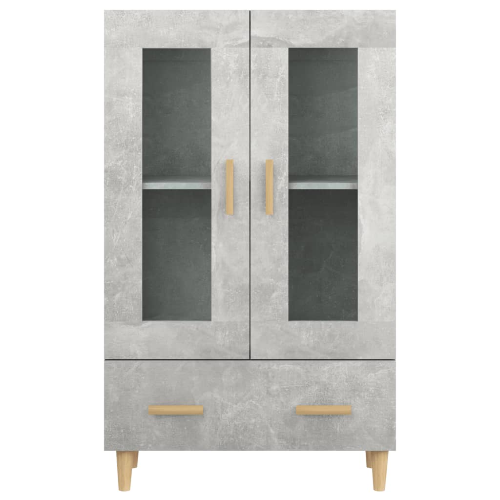 Skåp Betonggrå 70x31x115 cm