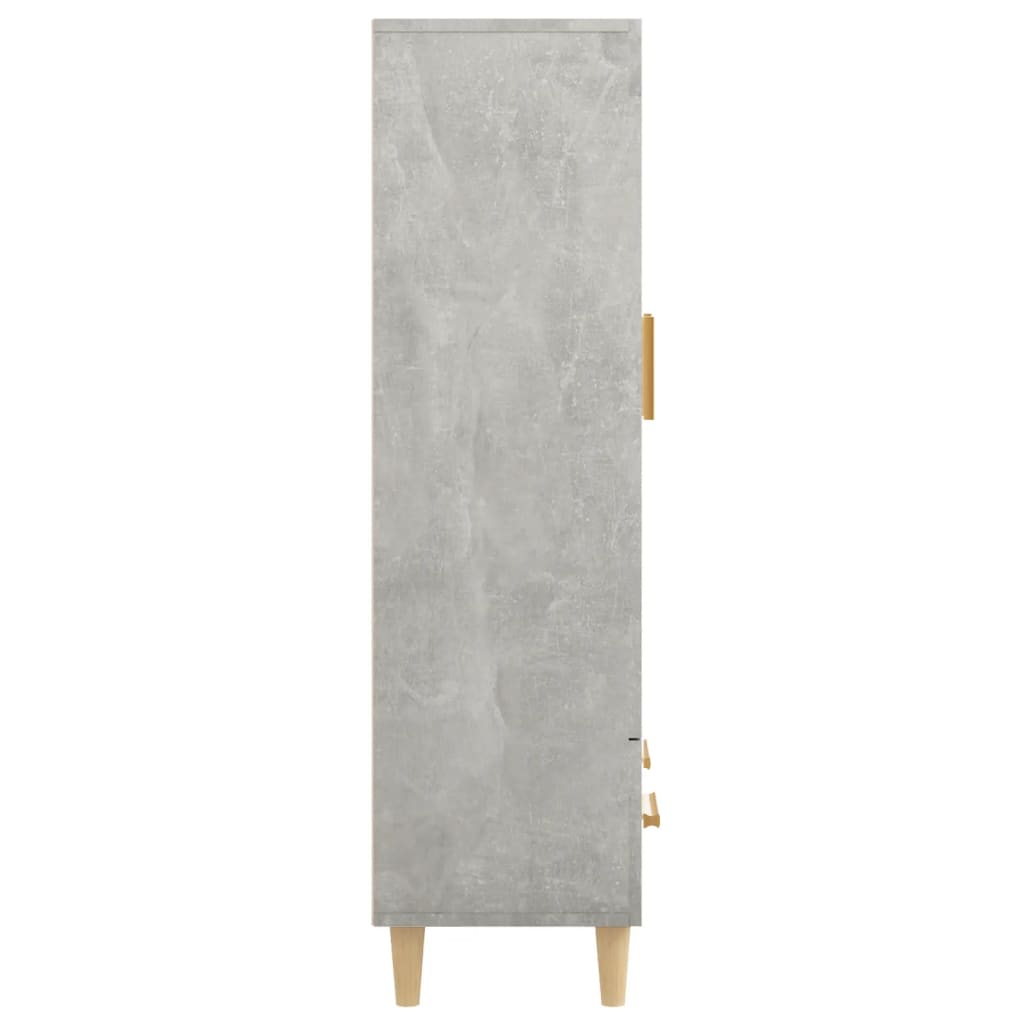 Skåp Betonggrå 70x31x115 cm