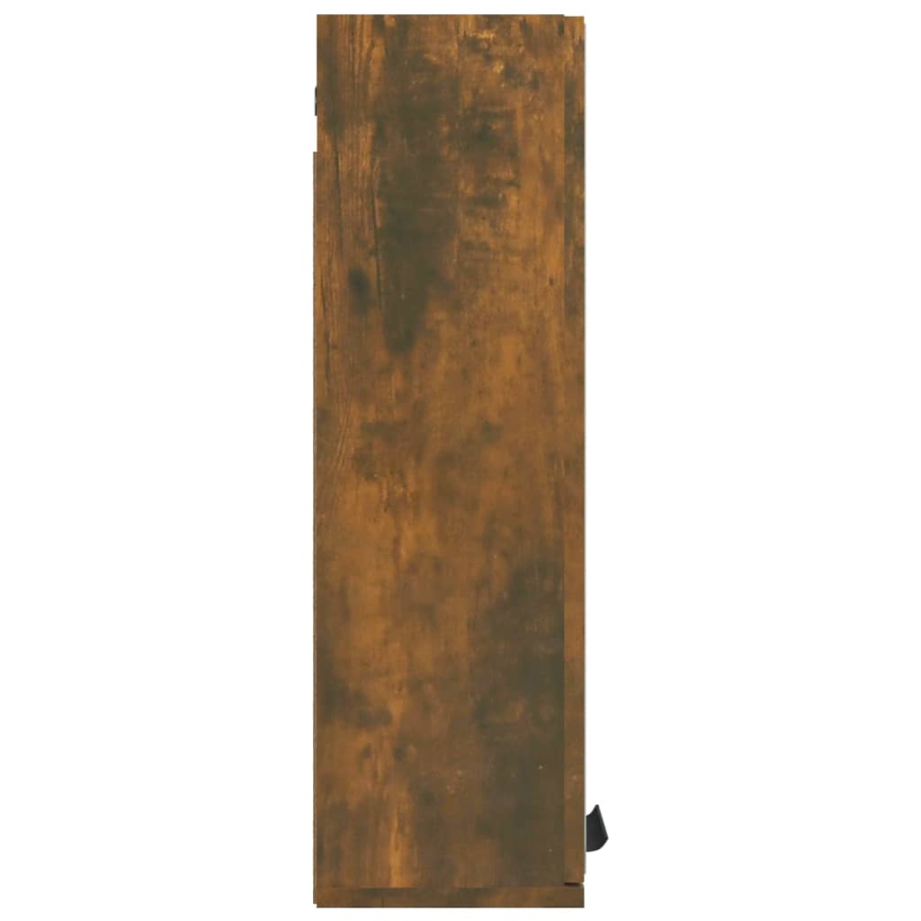 Badrumsspegel Spegelskåp Rökfärgad Ek 64x20x67 cm