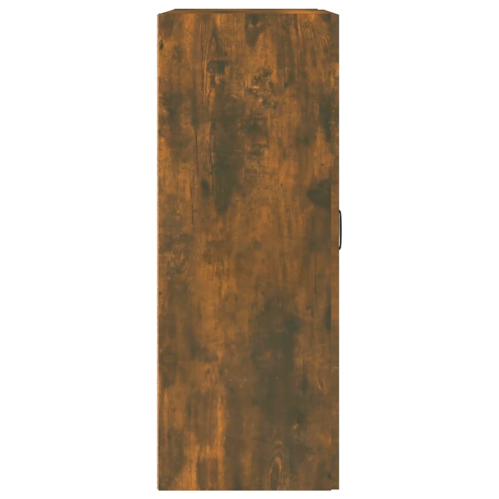Vägghylla Rökfärgad Ek 69,5x32,5x90 cm