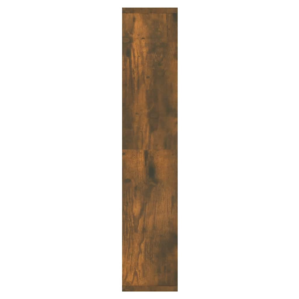 Badrumsspegel Spegelskåp LED Rökfärgad Ek 91x15x76,5 cm