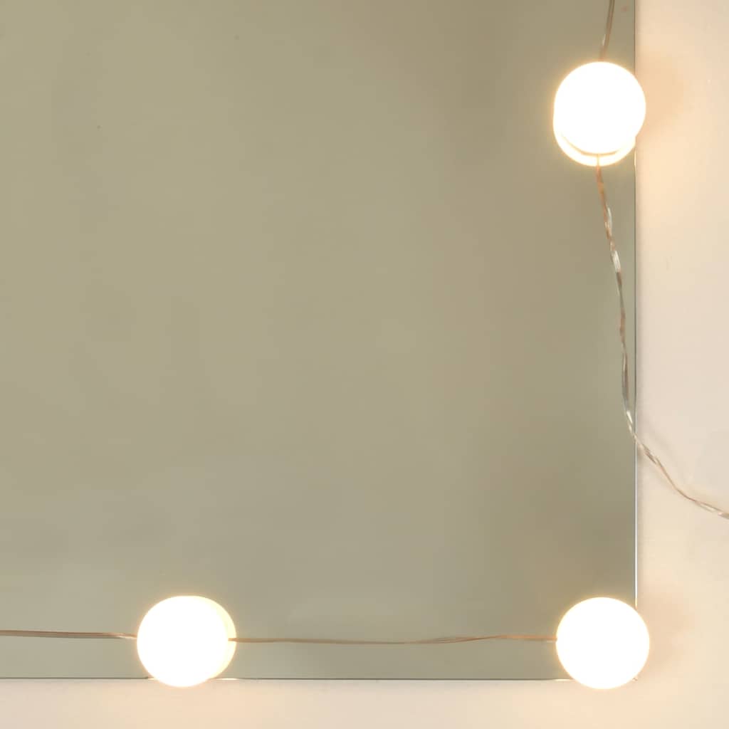 Badrumsspegel Spegelskåp LED Rökfärgad Ek 91x15x76,5 cm