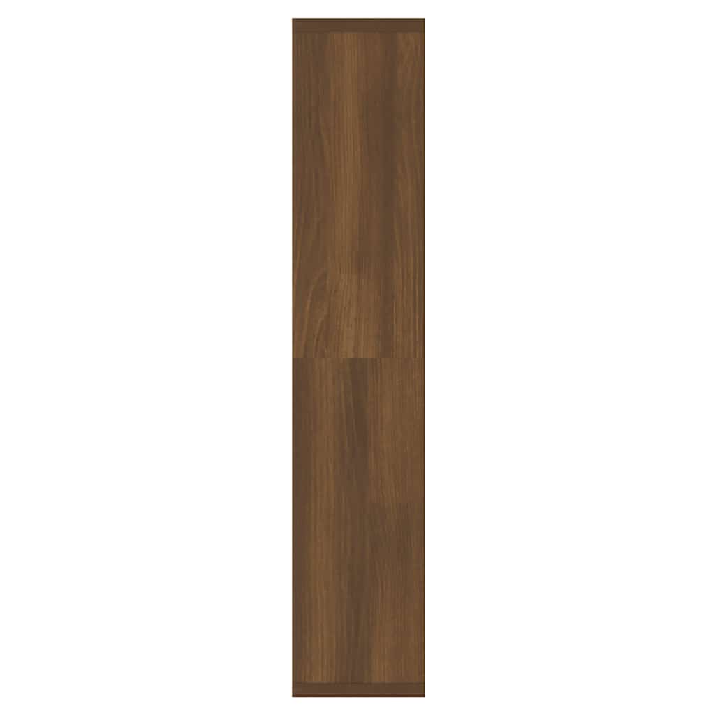 Badrumsspegel Spegelskåp LED Brun Ek 91x15x76,5 cm