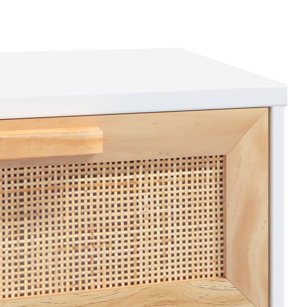 Soffbord Vit 80x40x30 cm massiv furu