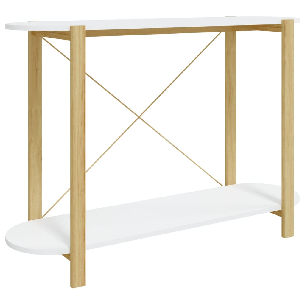 Avlastningsbord Konsollbord Vit 110x38x75 cm