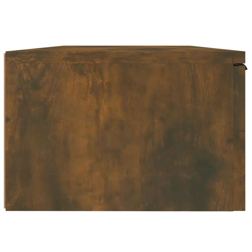 Väggskåp Rökfärgad Ek 2 st 68x30x20 cm