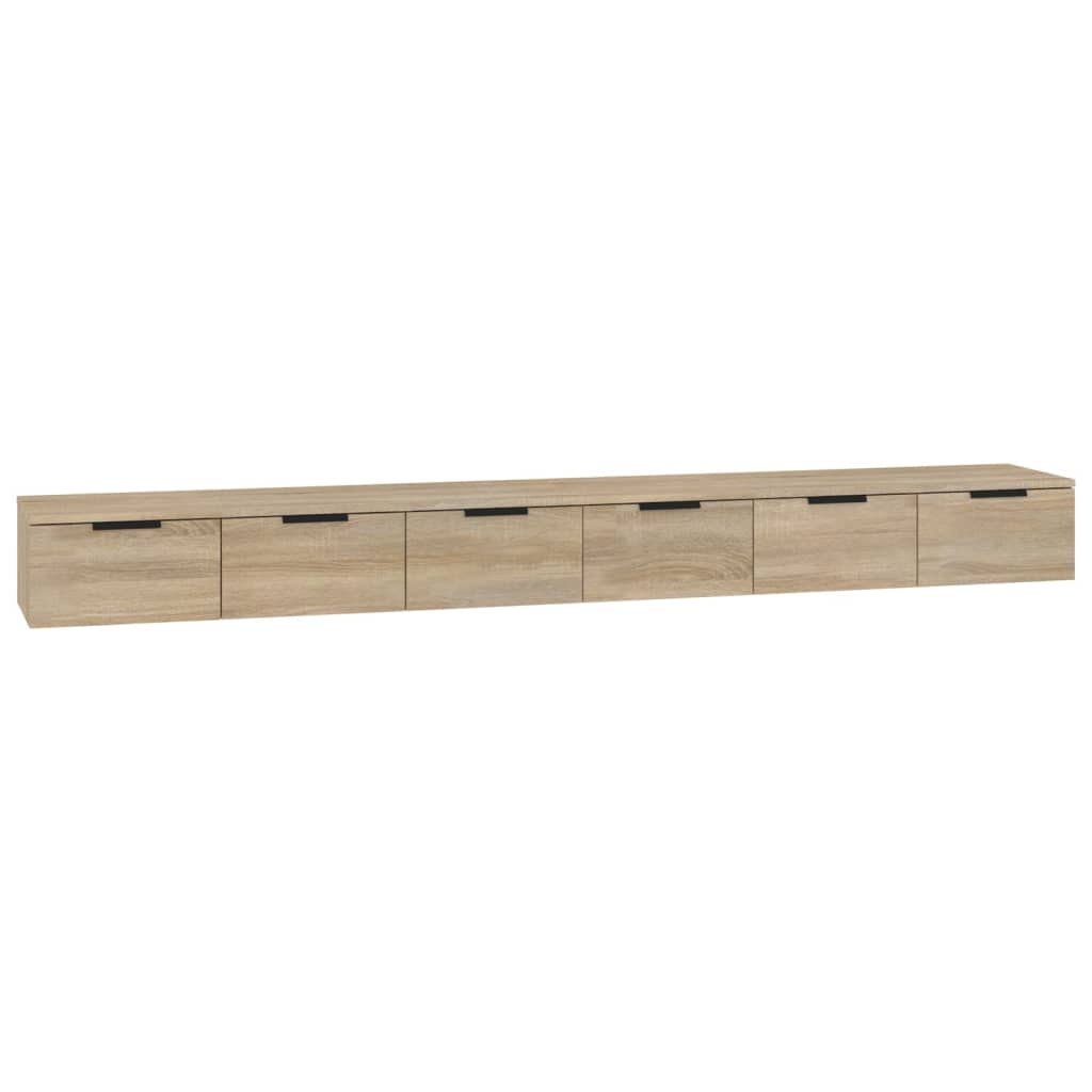 Väggskåp Sonoma Ek 2 st 102x30x20 cm