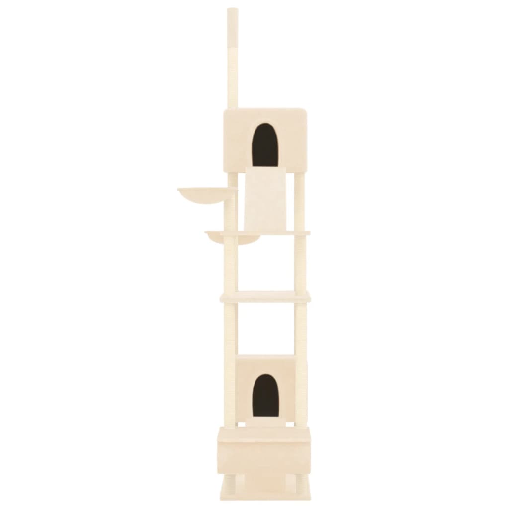 Kattmöbel Golv-till-tak klösträd gräddvit 277-303 cm
