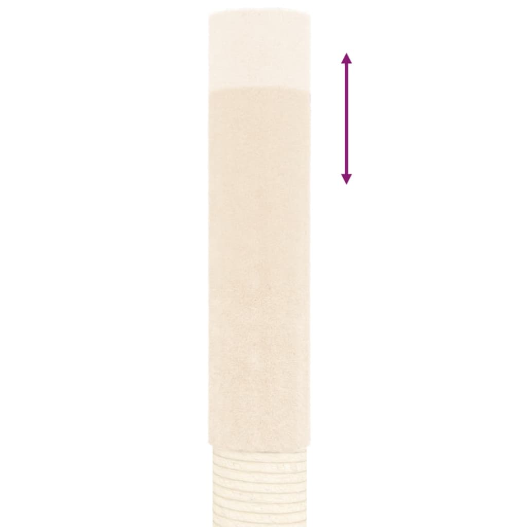 Kattmöbel Golv-till-tak klösträd gräddvit 277-303 cm