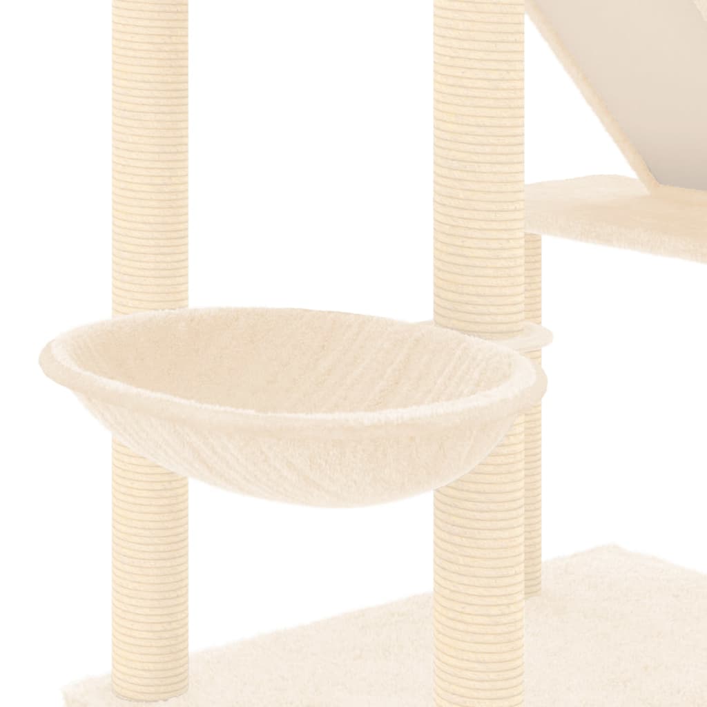 Kattmöbel Golv-till-tak klösträd gräddvit 277-303 cm