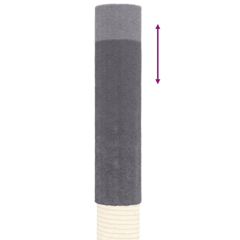 Kattmöbel Golv-till-tak klösträd mörkgrå 277-303 cm