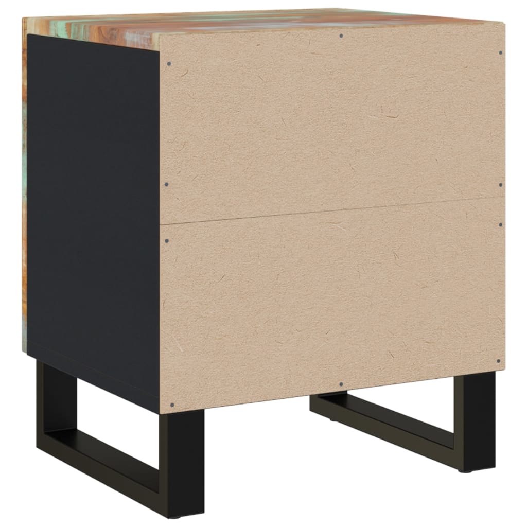 Sängbord 2 st 40x33x46 cm massivt återvunnet trä