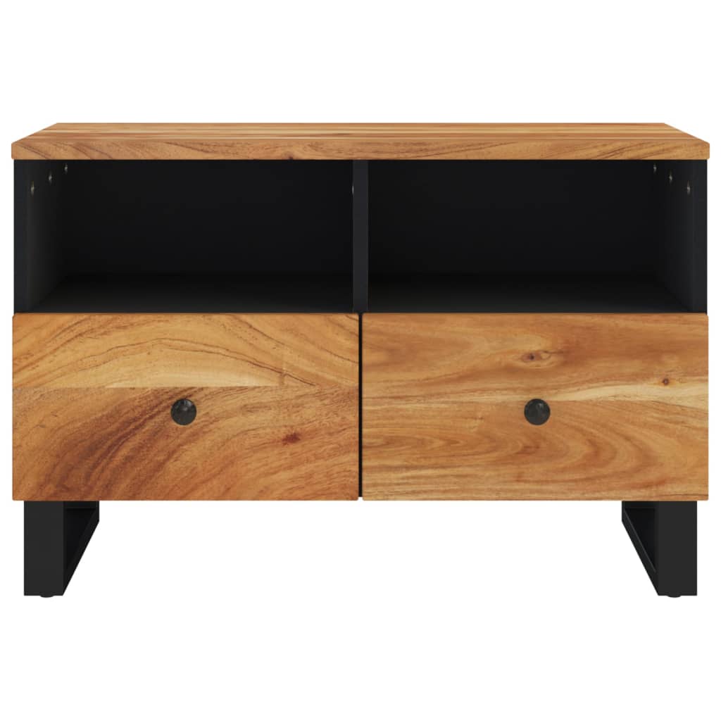 Tv-bänk 70x33x46 cm massivt akaciaträ