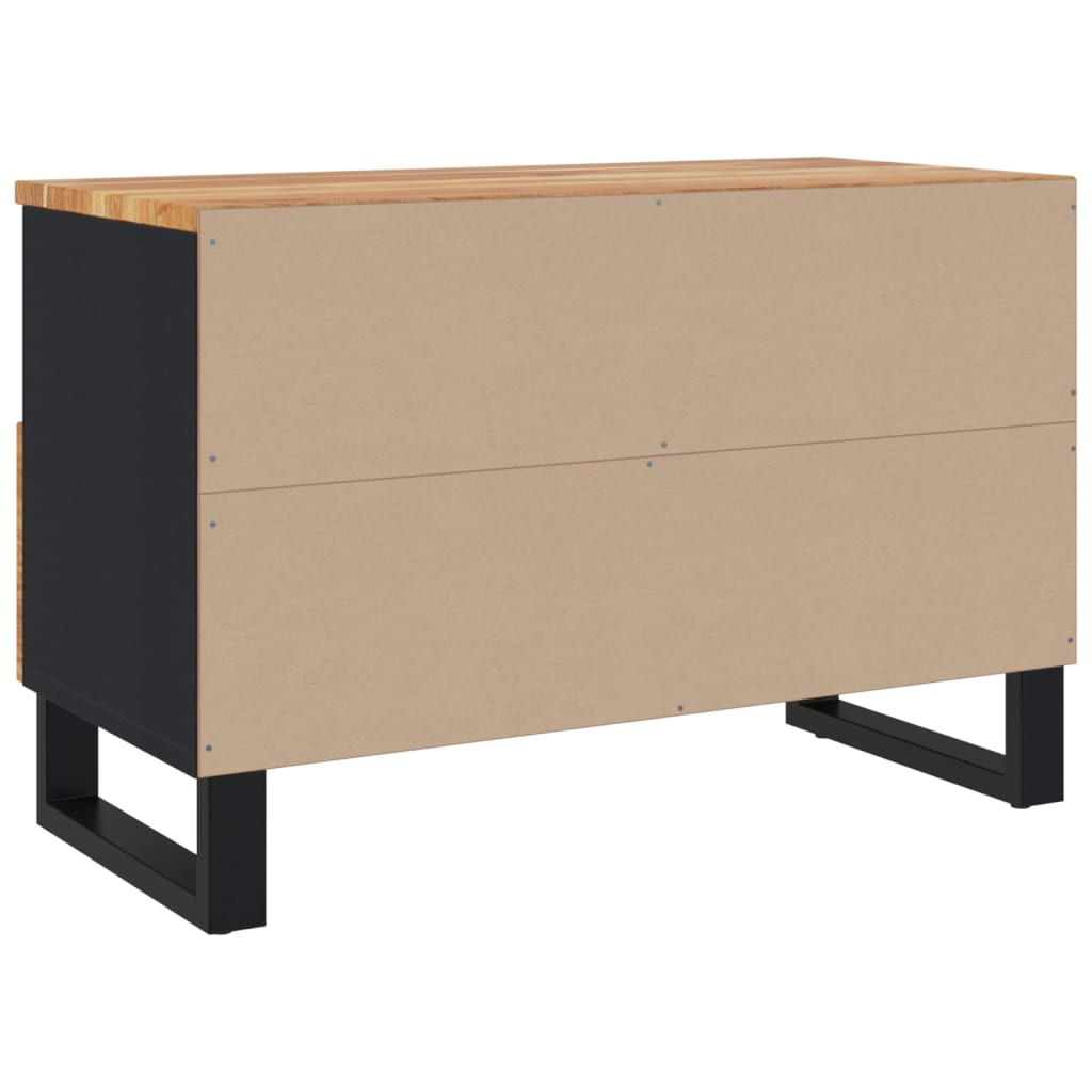 Tv-bänk 70x33x46 cm massivt akaciaträ