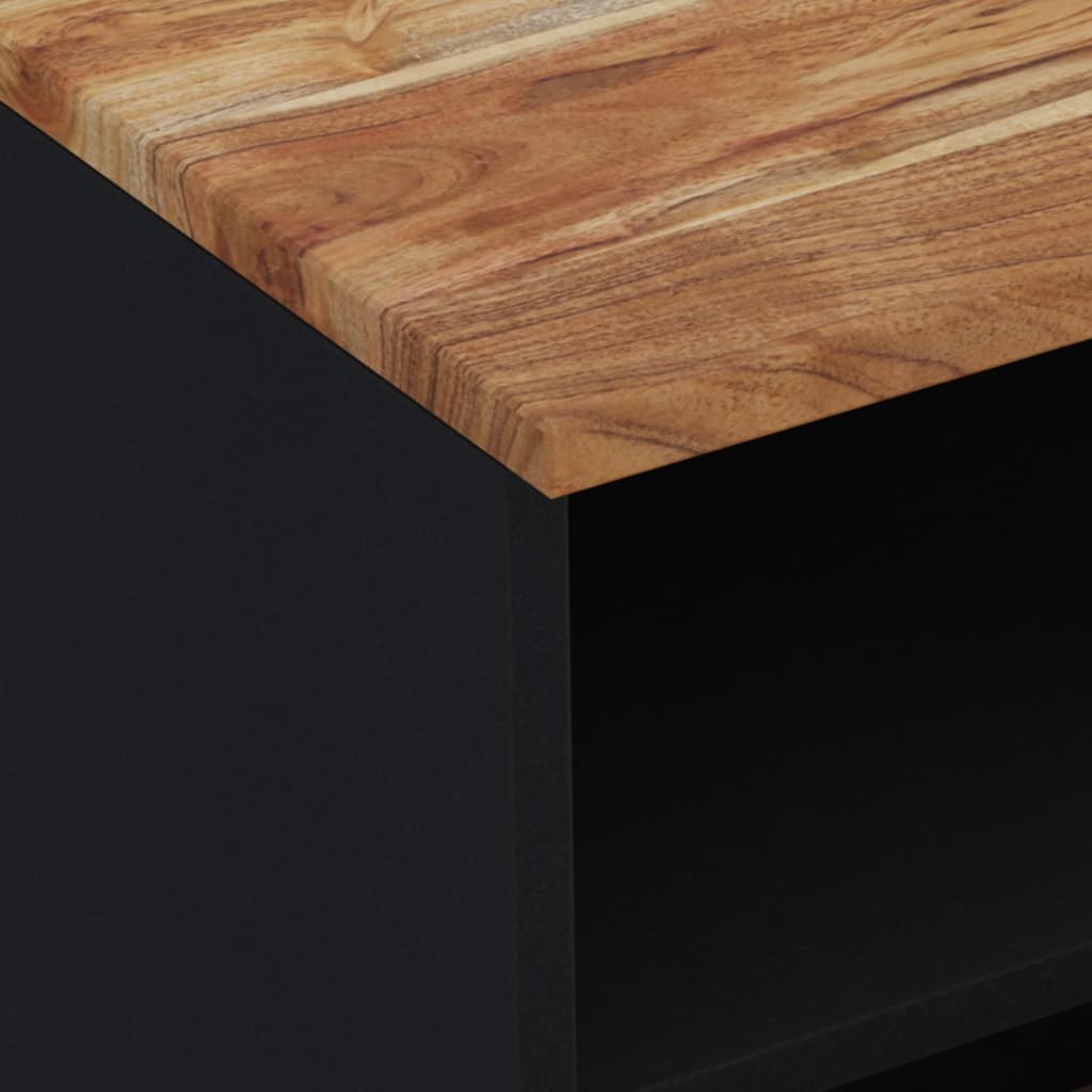 Tv-bänk 70x33x46 cm massivt akaciaträ