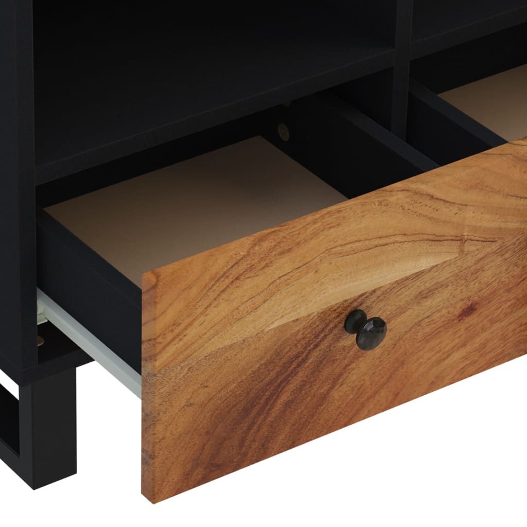 Tv-bänk 70x33x46 cm massivt akaciaträ