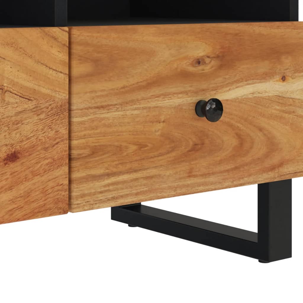 Tv-bänk 70x33x46 cm massivt akaciaträ