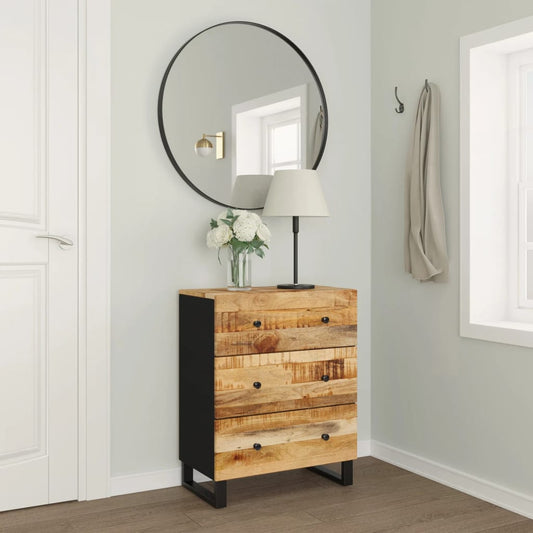 Skänk Trä 60x33x75 cm massivt mangoträ