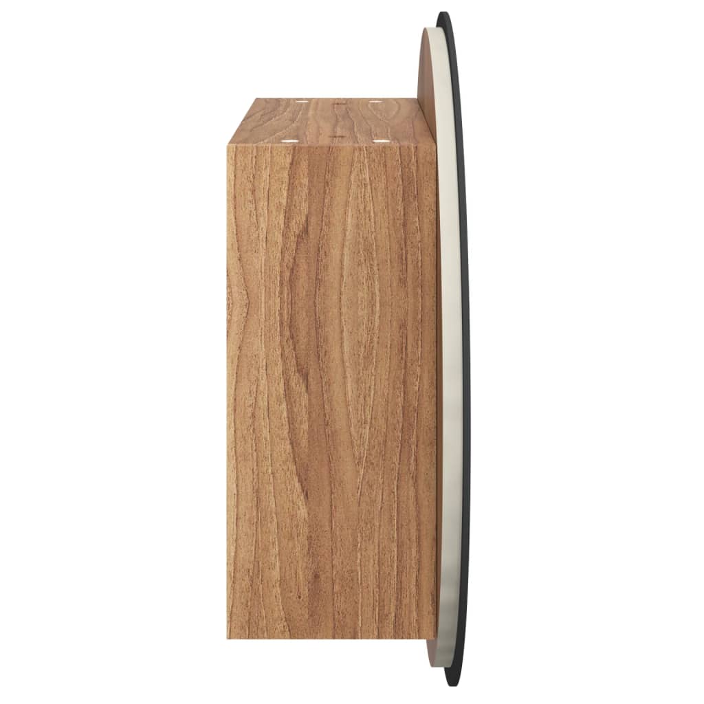 Badrumsspegel Spegelskåp LED Ek 47x47x17,5 cm