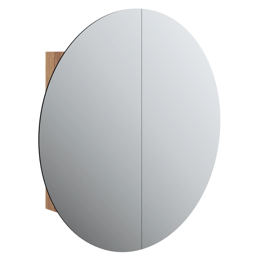 Badrumsspegel Spegelskåp LED Ek 40x40x17,5 cm