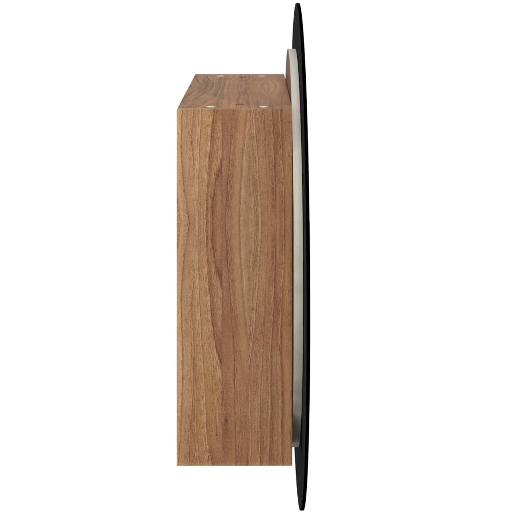 Badrumsspegel Spegelskåp LED Ek 40x40x17,5 cm