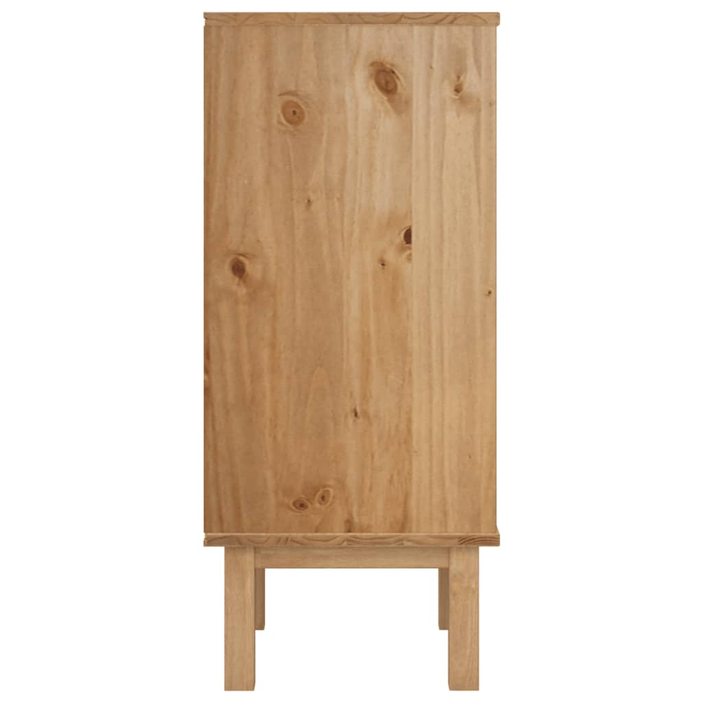Byrå Brun Vit OTTA 45x39x90cm massiv furu