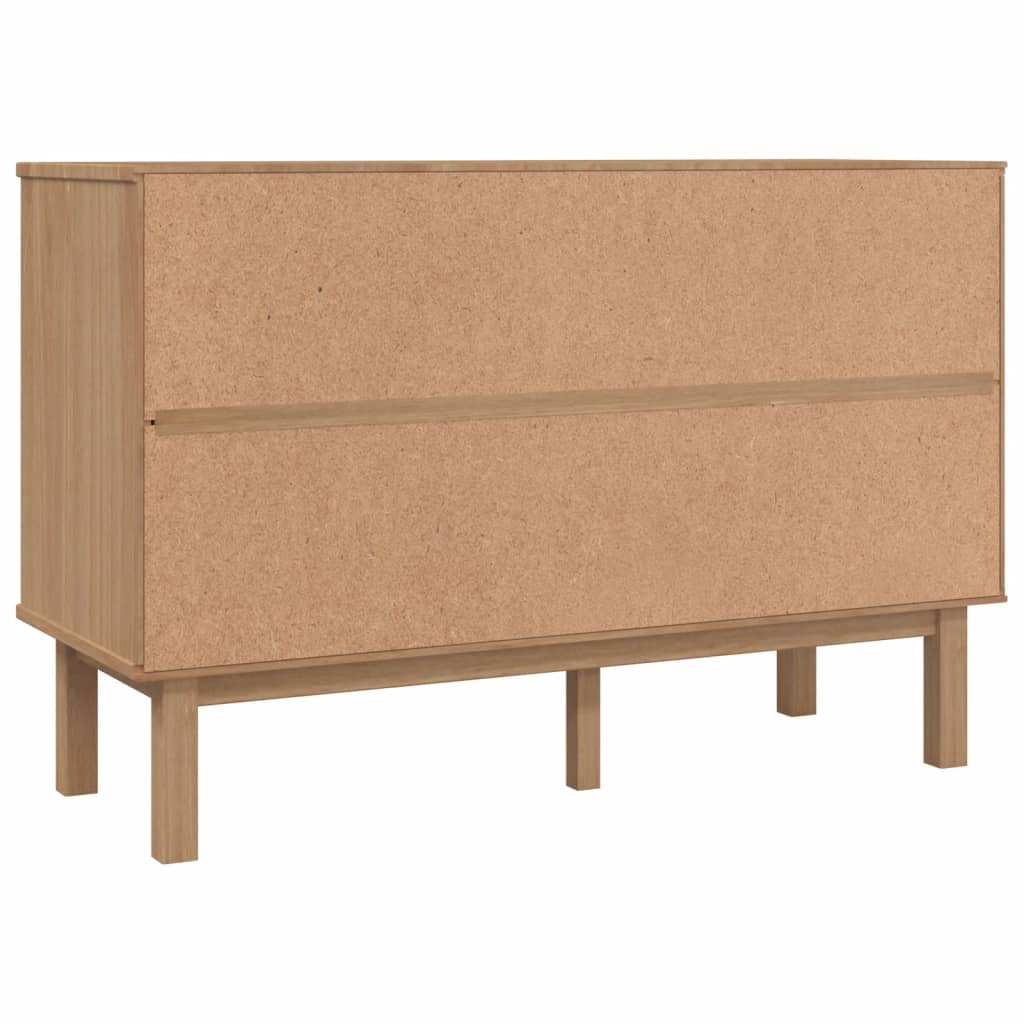 Byrå Brun Grå OTTA 111x43x73,5 cm massiv furu