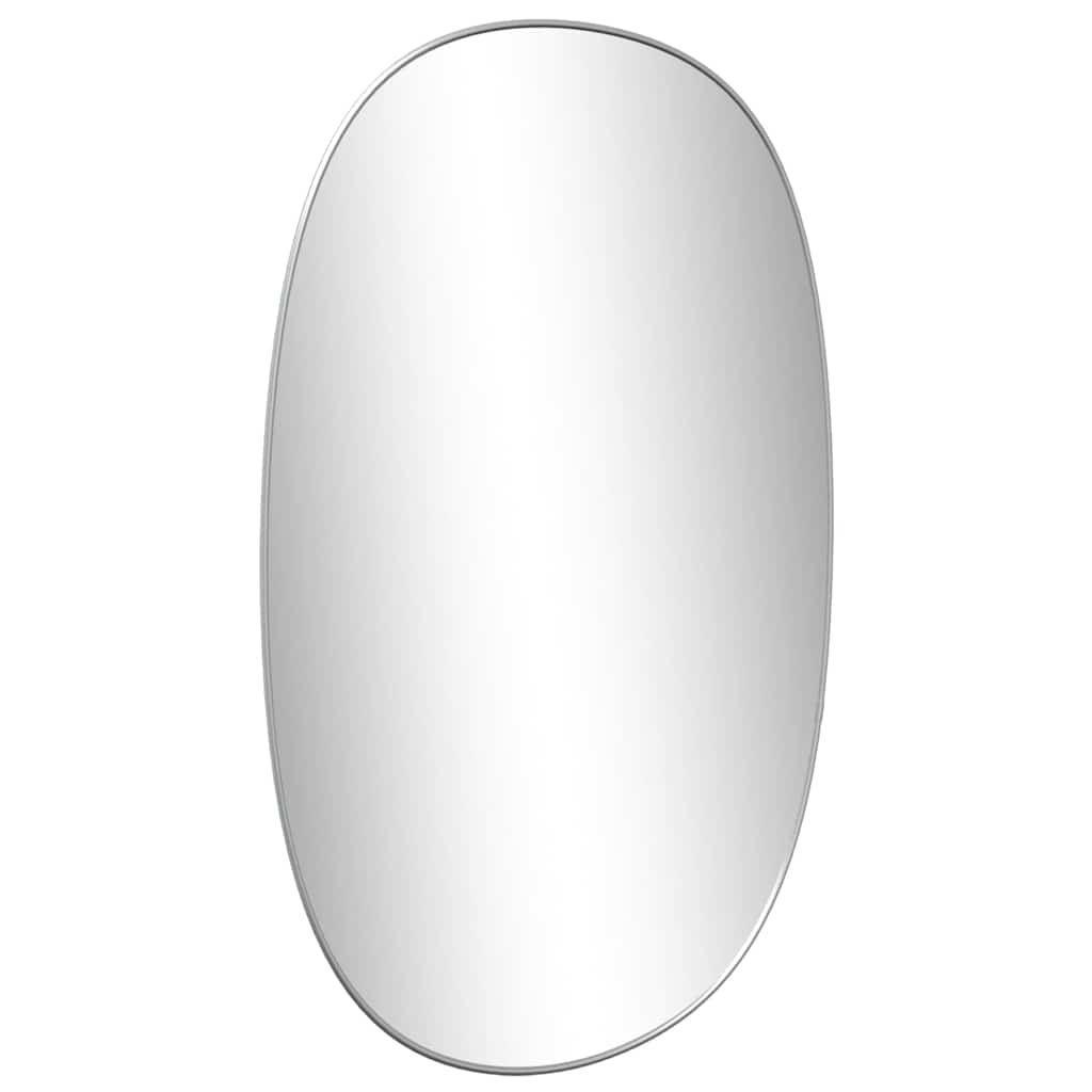 Väggspegel silver 80x50 cm