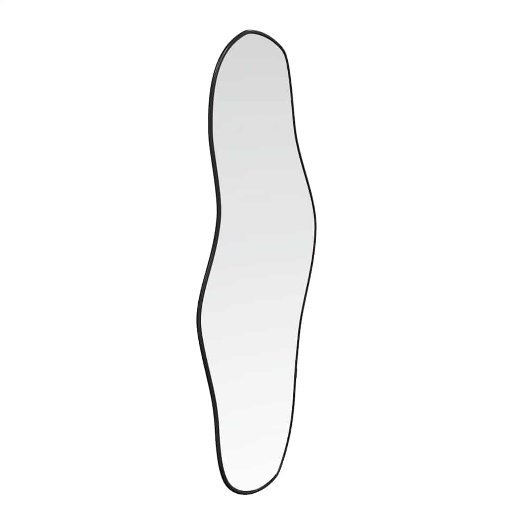 Väggspegel Svart 100x45 cm