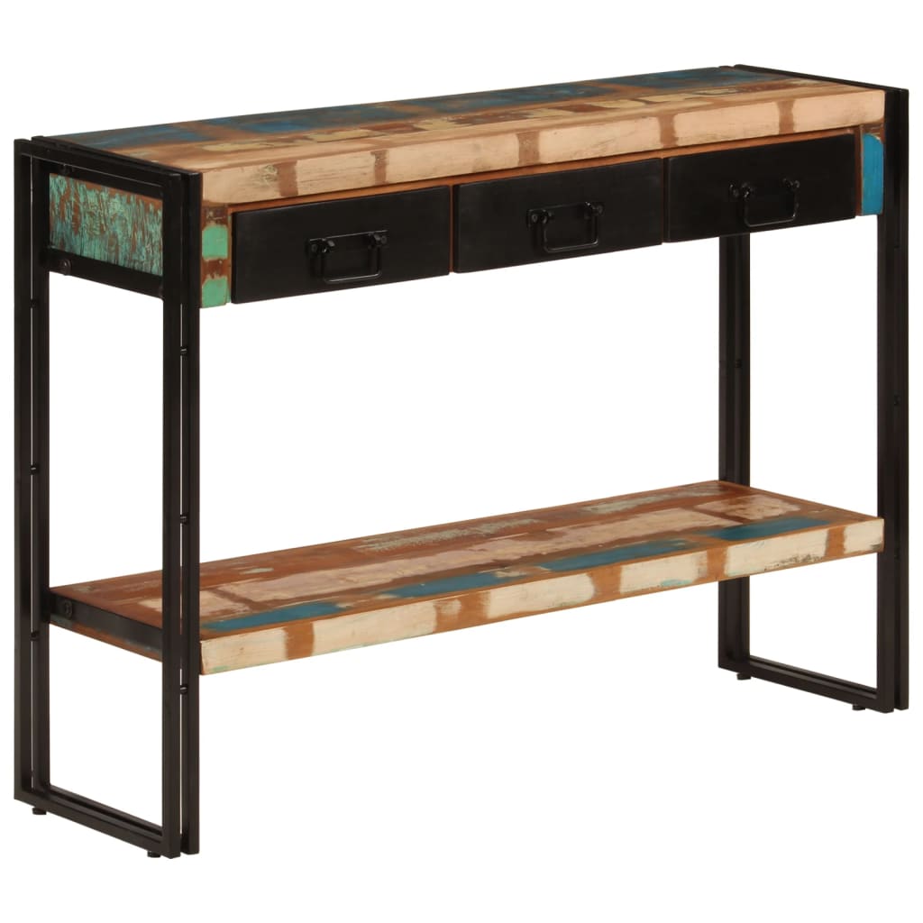 Avlastningsbord Konsollbord Trä 110x30x76 cm massivt återvunnet trä