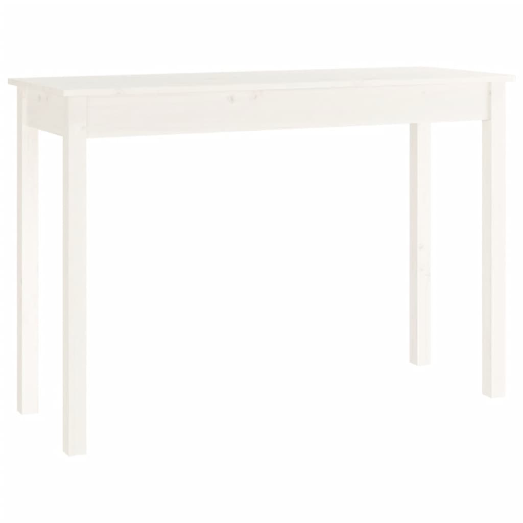 Avlastningsbord Konsollbord Vit 110x40x75 cm massiv furu