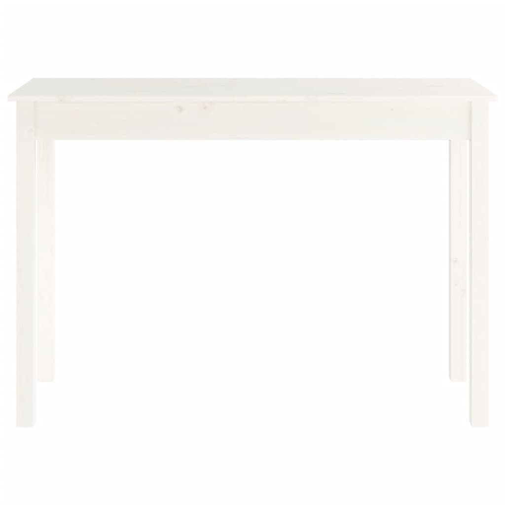 Avlastningsbord Konsollbord Vit 110x40x75 cm massiv furu