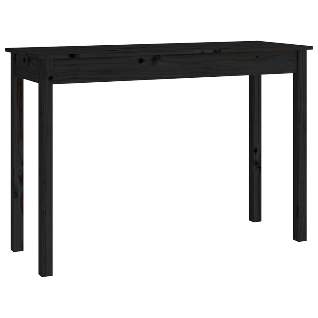 Avlastningsbord Konsollbord Svart 110x40x75 cm massiv furu