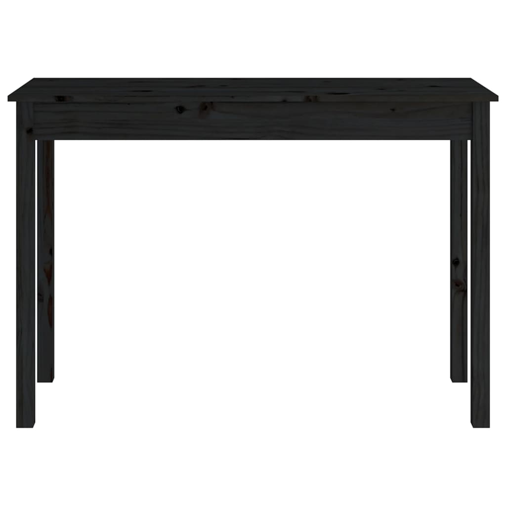 Avlastningsbord Konsollbord Svart 110x40x75 cm massiv furu
