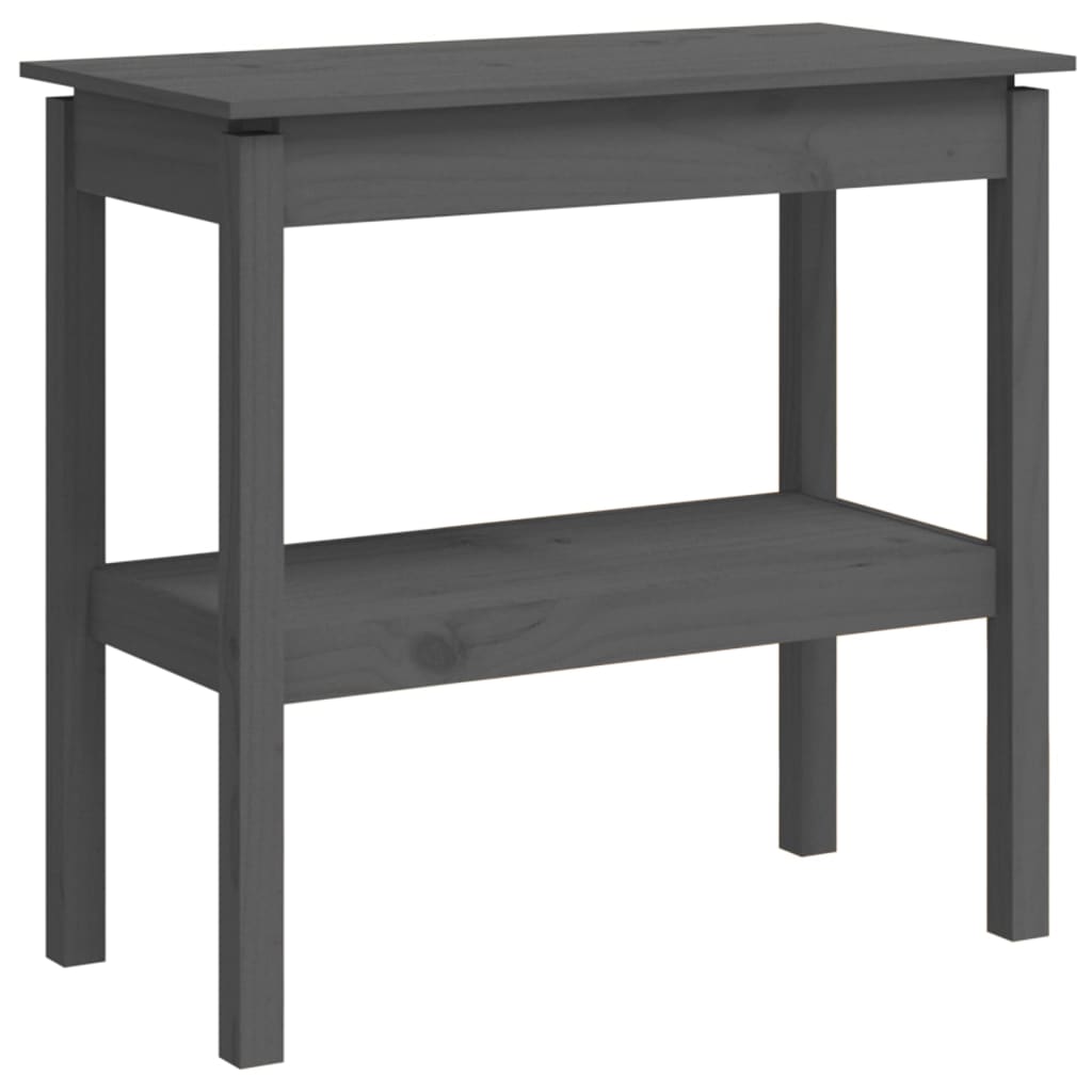 Avlastningsbord Konsollbord Grå 80x40x75 cm massiv furu